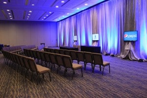 corporate event chevron seating